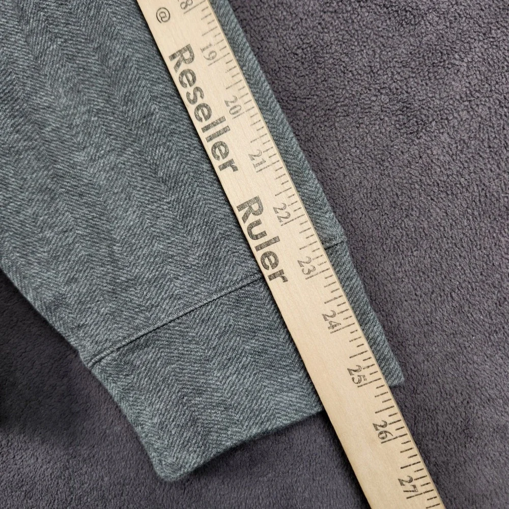 Polo Ralph Lauren Luxury Jersey 1/4 Zip Pullover Mens XL Gray Herringbone